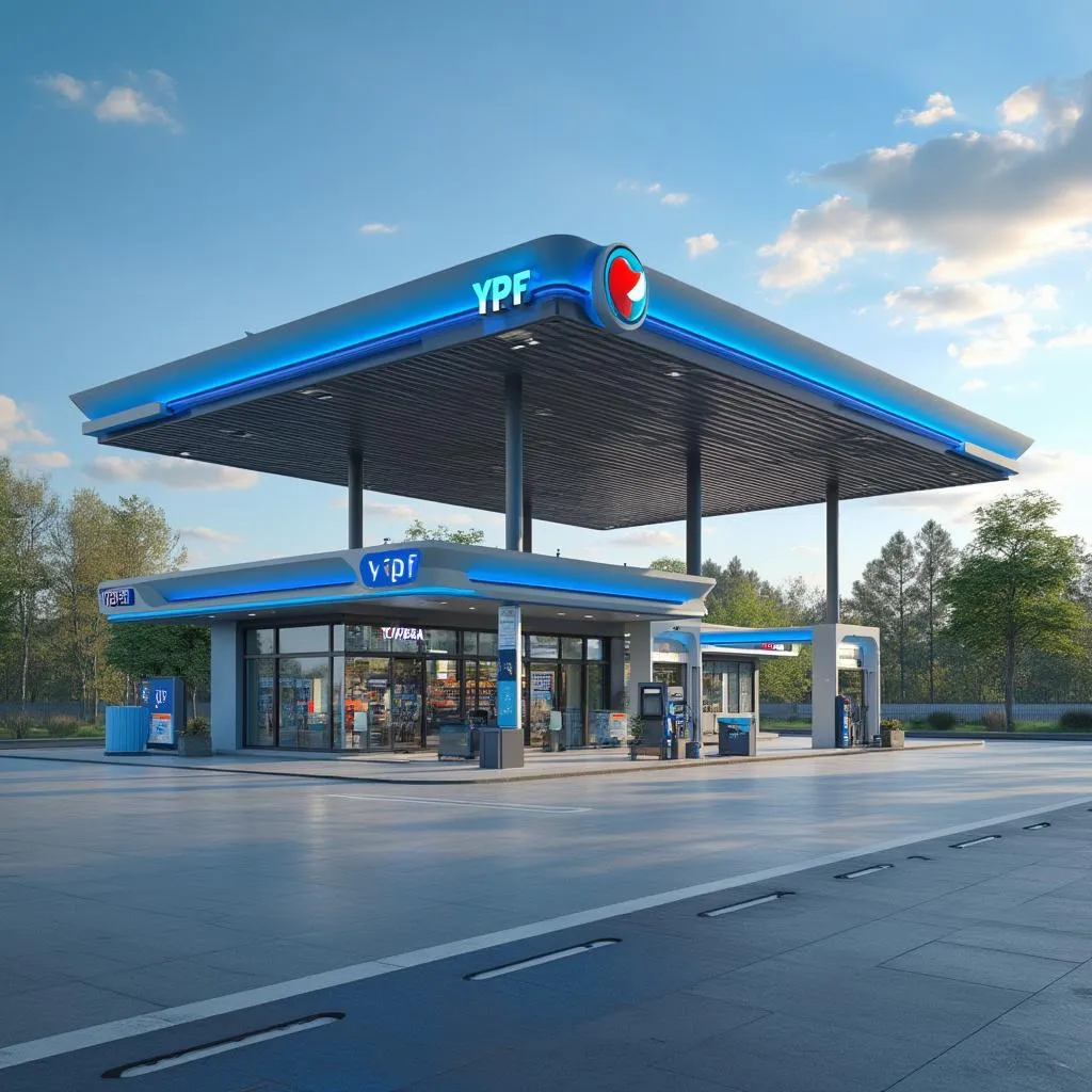 Estación YPF moderna
